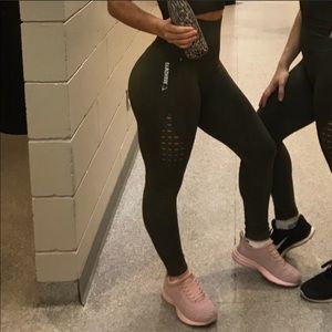 Gymshark Khaki Energy + Seamless Leggings